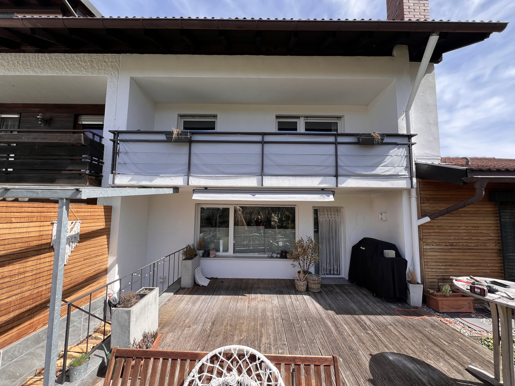 Balkon mit Markise – Allgäu